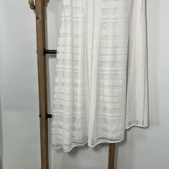 Donna Karan New York Asymmetrical Hem White Dress Size 10 - Picture 4 of 10